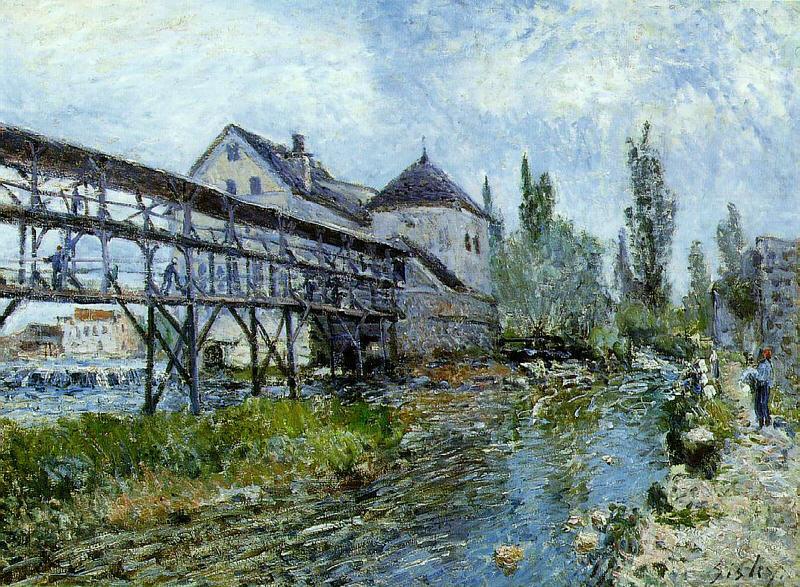Alfred Sisley Provencher's Mill at Moret china oil painting image